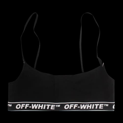 Off-White Logo Training Bra 'Black/White'