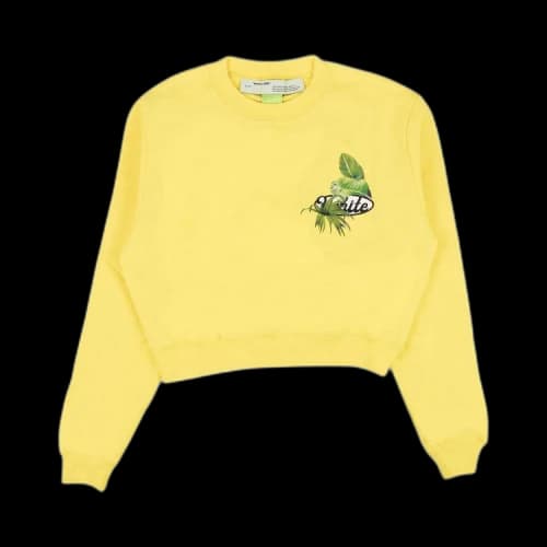 Off-White Racing Crewneck Sweatshirt 'Yellow'