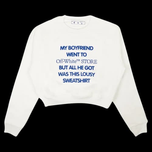Off-White Boyfriend Flock Crewneck 'White'