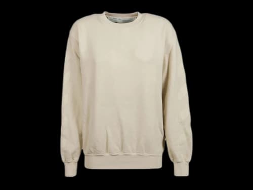 OFF-WHITE Oversized Diag Sweatshirt Ecru
