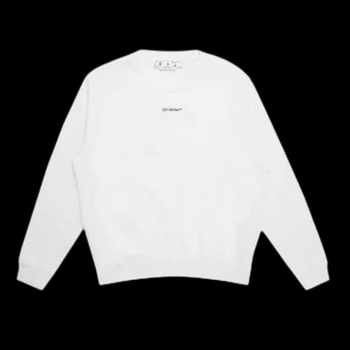 OFF-WHITE Flock Chine Flower Arrow Crew White/Multi