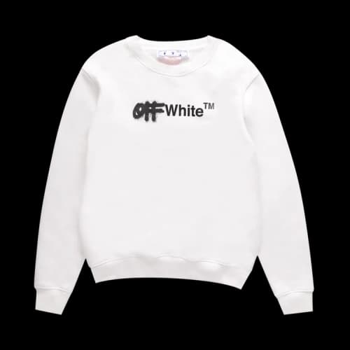 Off-White Spray Crew 'White/Black'