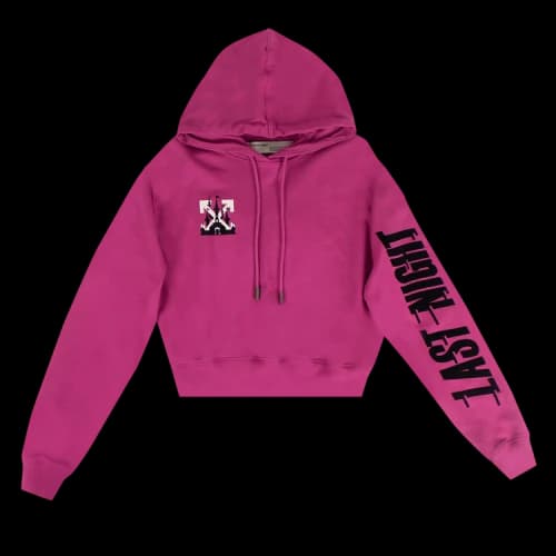 Off-White Last Night Hooded Sweatshirt 'Pink'