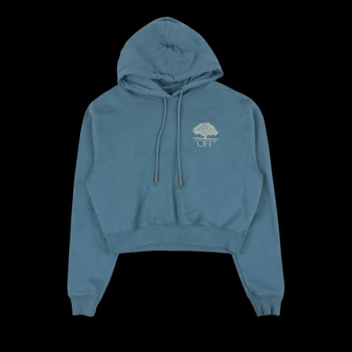 Off-White Tree Hooded Sweatshirt 'Blue'