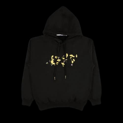 Off-White Flowers Hoodie 'Black/Multicolor'