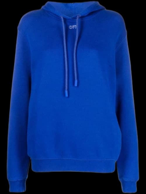 OFF-WHITE Embroidery Stitch Arrow Regular Hoodie Royal Blue
