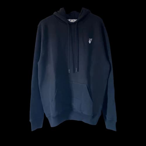 Off-White Embroidered Off Hand Logo Hoodie 'Black'
