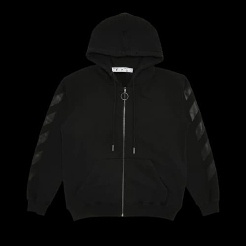 Off-White Arrow Zipped Hoodie 'Black'