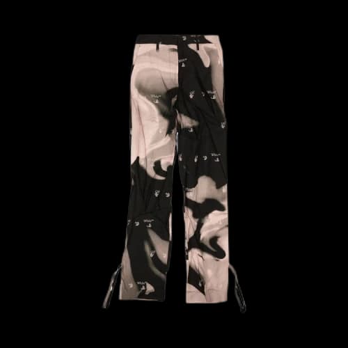 Off-White Liquid Melt Coulisse Formal Pant 'Black/Pink'