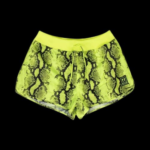 Off-White Python Shorts 'Neon Green'
