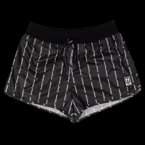 Off-White Logo Pinstripe Shorts 'Black'