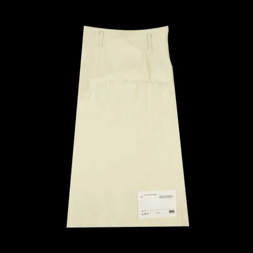 Off-White Ribbed Wrap Skirt 'Yellow'