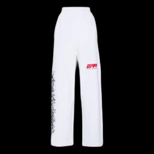 Off-White Graffiti Long Pants Unisex White