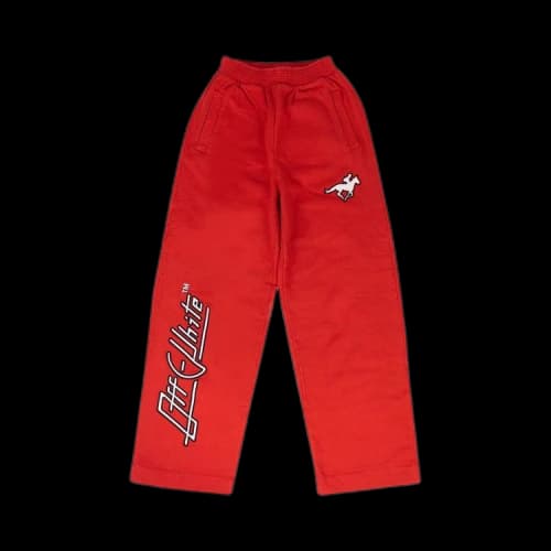 Off-White Jockey Square Sweatpant 'Red'