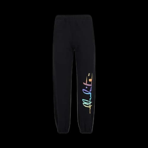 Off-White Rainbow Logo Sweatpants 'Black/Multicolor'