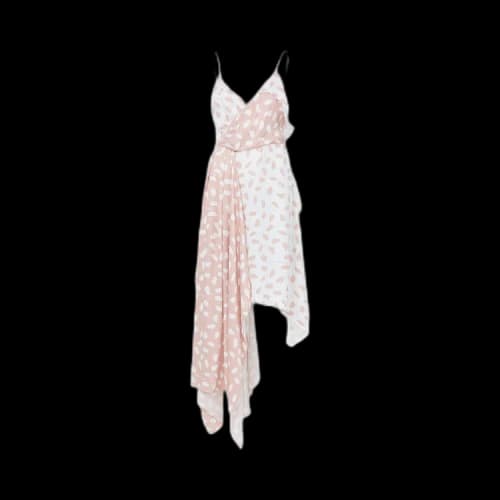 Off-White x The Webster Draped Dress 'Pink/White'