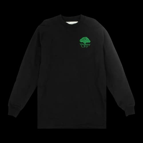 Off-White Tree Sweatshirt Dress 'Black'