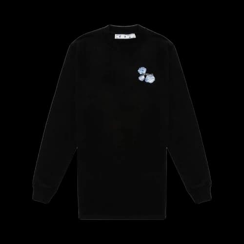 Off-White Embrideried Floral Arrow Dress 'Black/Blue'