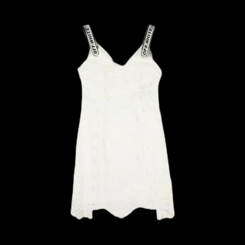 Off-White Sangallo Embroidery Dress 'White'