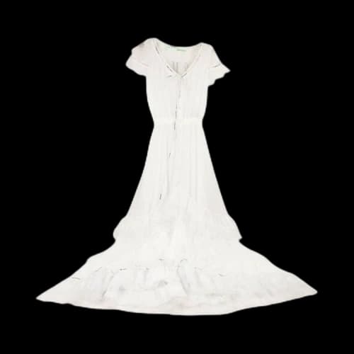 Off-White Lace Maxi Dress 'White'