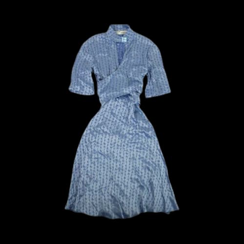 Off-White Jacquard Logo Midi Dress 'Blue'
