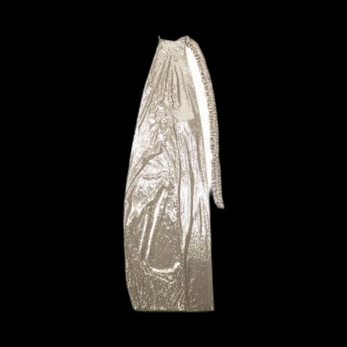 Off-White Paillet Curtain Split Dress 'Grey'