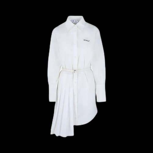 Off-White Diag Shirt Dress 'White'