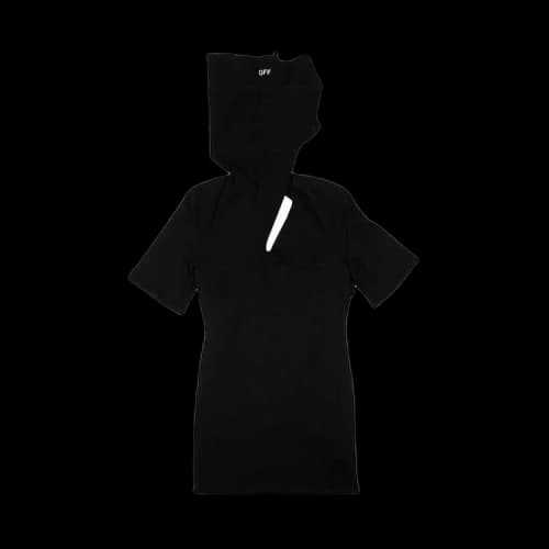 Off-White Bandana Cotton Mini Dress 'Black'