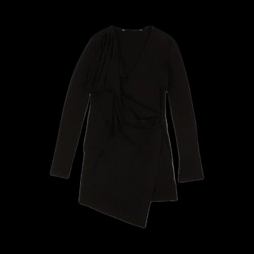 Off-White Jersey Bandana Wrap Dress 'Black/White'