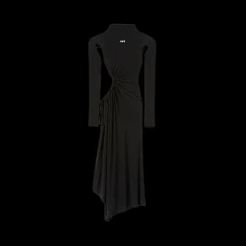 Off-White See Thru Dress 'Black'
