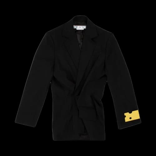 OFF-WHITE Dry Wo Twist Blazer Dress Black