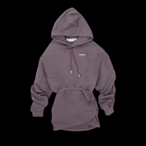 Off-White For All Hoodie Sweatdress 'Purple/White'