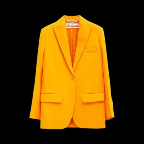Off-White Crepe Tomboy Jacket 'Orange'