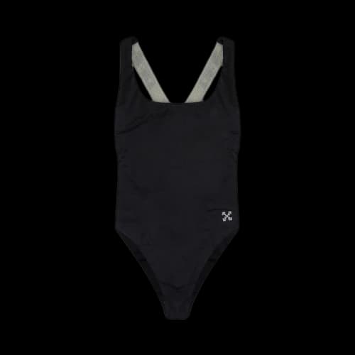 Off-White Logo Band Swimsuit 'Black'
