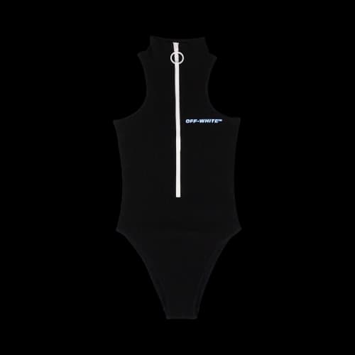 Off-White High Neck Bodysuit 'Black'