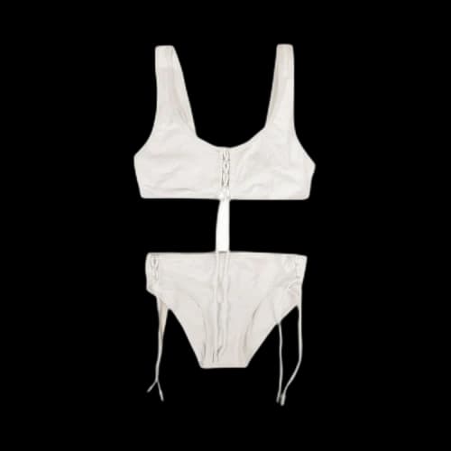 Off-White Tie Bikini 'White'