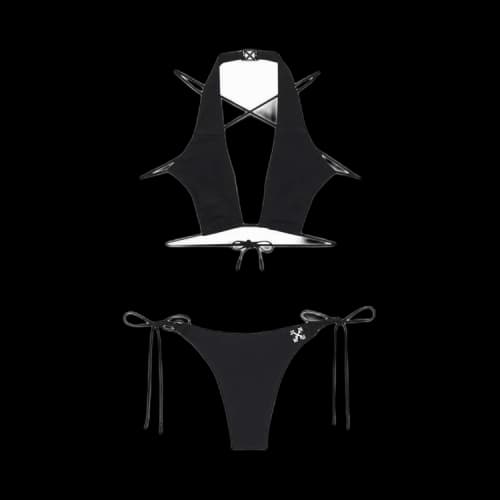 Off-White Strap Bikini 'Black'