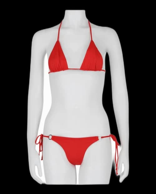 OFF-WHITE Tie Bikini Set Orange