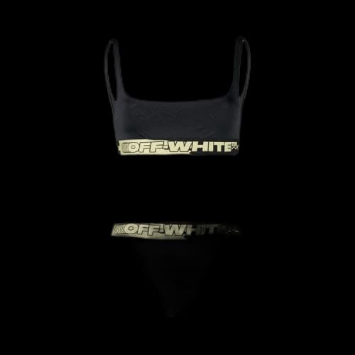 Off-White Logo Band Bikini 'Black'