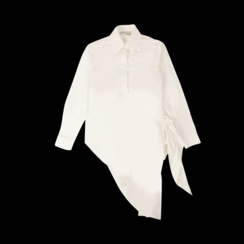 Off-White Draped Tie Shirt 'White'