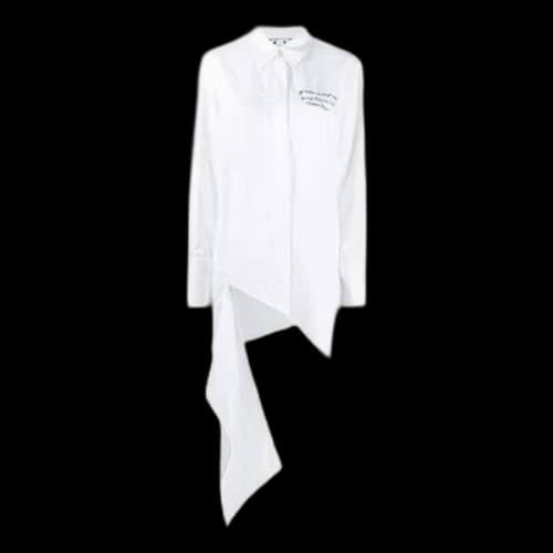 Off-White SS20 Meteor Shower Draped Shirt (Women's)