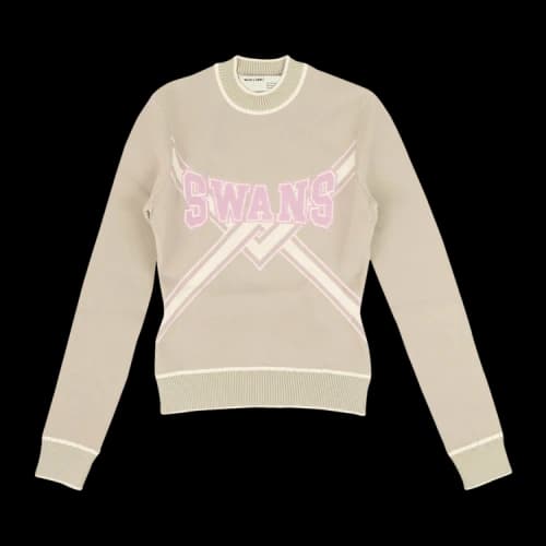 Off-White Swans Sweater 'Light Leaf Green/Lilac'