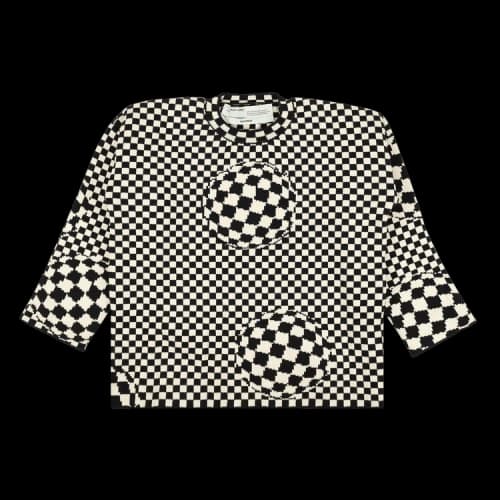 Off-White Checkered Sweater 'Black/White'