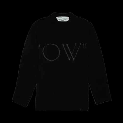 Off-White Knit Oversized Sweater 'Black'