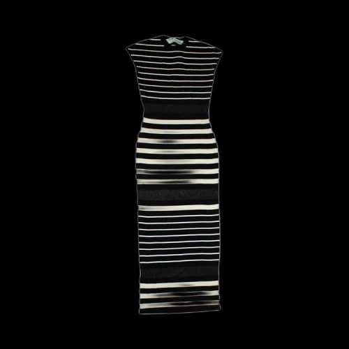 Off-White Striped Dress 'Black'