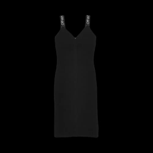 Off-White Bold Sleeveless Dress 'Black'