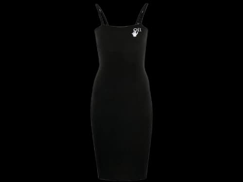 OFF-WHITE New Logo Day Dress Black/White