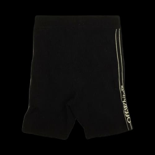 Off-White Strip Logo Shorts 'Black'