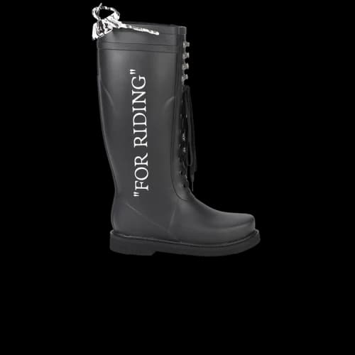 Off-White Rain Boot 'For Riding - Black' (Women's)