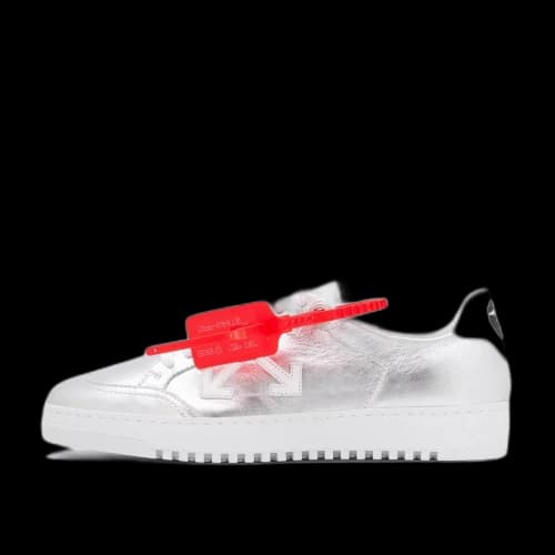 Off-White Off White Vulc Low Top Sneaker 'Metallic White' (2020) (Women's)